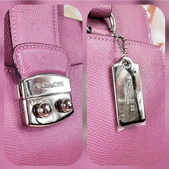 COACH 3 fer purple blush like new beautiful Coach purse, wallet, and wristlet - Picture 13 of 14
